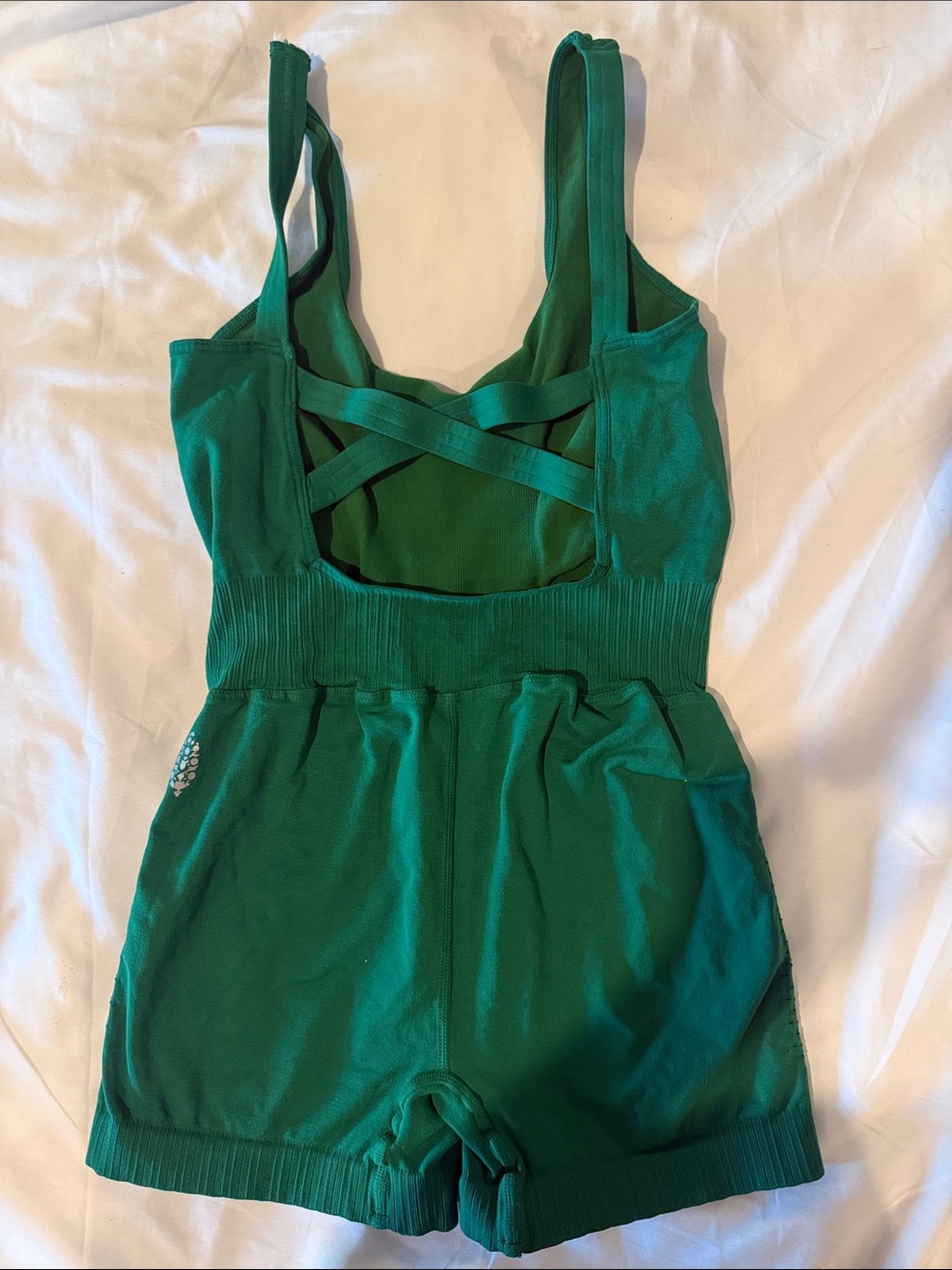 FP Movement by Free People Emerald Green Girls' Tank Romper - Picture 2 of 2